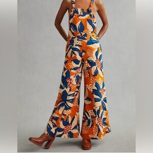 Anthropologie Farm Rio Deep V Jumpsuit XS